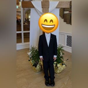 Joseph A Bank suit, size 8, including Calvin Klein white shirt- all like new!